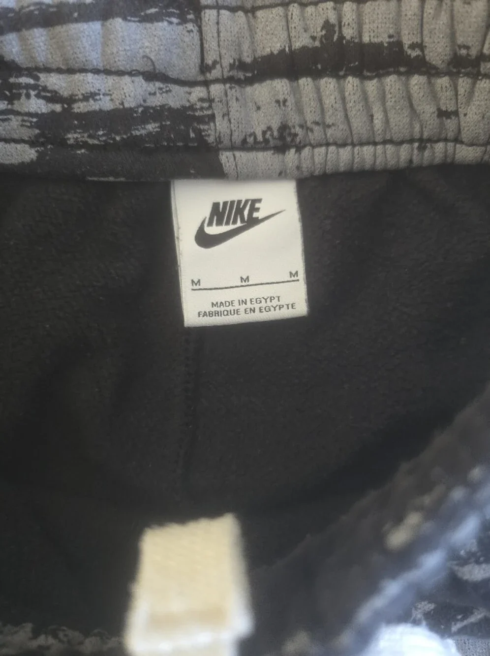 Nike Boys Gray, Black & Red Graphic Basketball Fleece Shorts